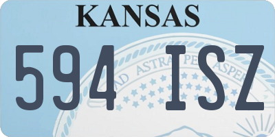 KS license plate 594ISZ