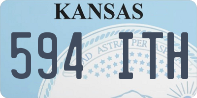 KS license plate 594ITH