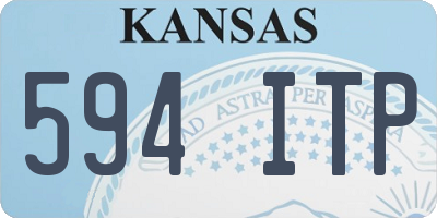 KS license plate 594ITP