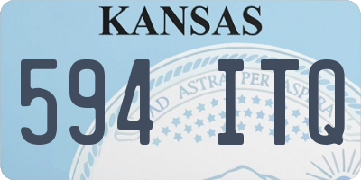 KS license plate 594ITQ