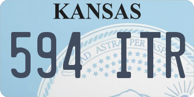 KS license plate 594ITR