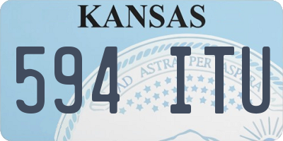 KS license plate 594ITU