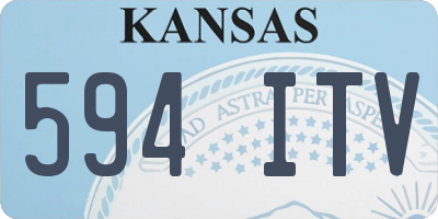 KS license plate 594ITV