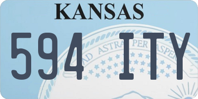 KS license plate 594ITY