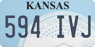 KS license plate 594IVJ