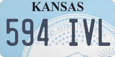 KS license plate 594IVL