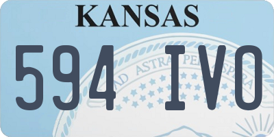 KS license plate 594IVO