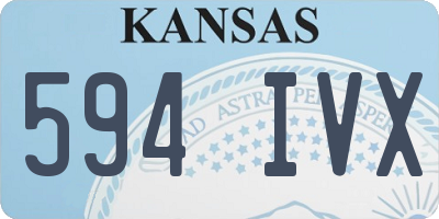KS license plate 594IVX