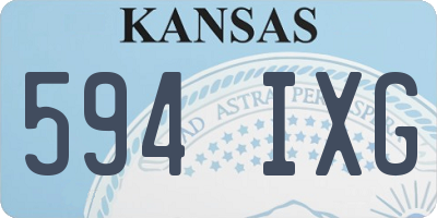 KS license plate 594IXG