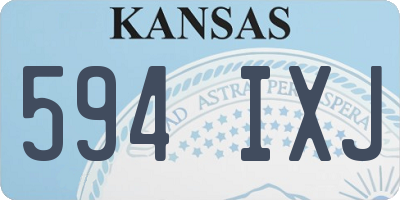 KS license plate 594IXJ