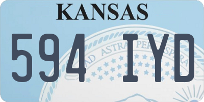 KS license plate 594IYD
