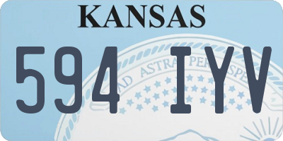 KS license plate 594IYV