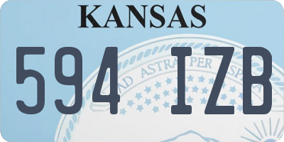 KS license plate 594IZB