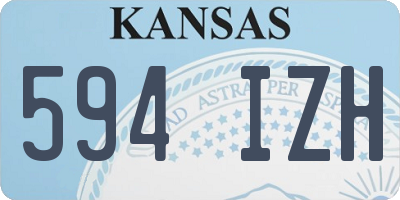 KS license plate 594IZH