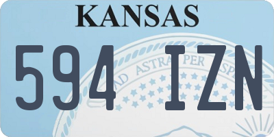 KS license plate 594IZN