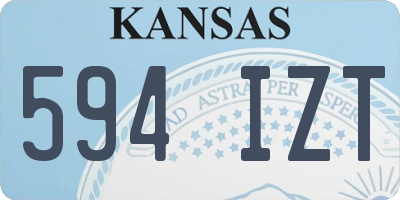 KS license plate 594IZT