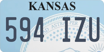 KS license plate 594IZU