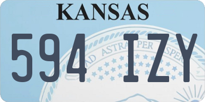 KS license plate 594IZY