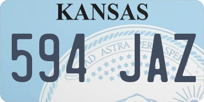 KS license plate 594JAZ