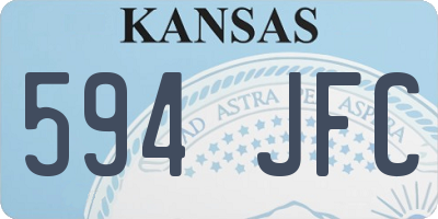 KS license plate 594JFC