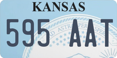 KS license plate 595AAT