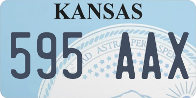 KS license plate 595AAX