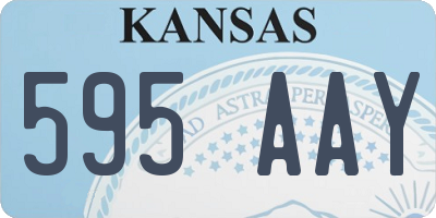 KS license plate 595AAY