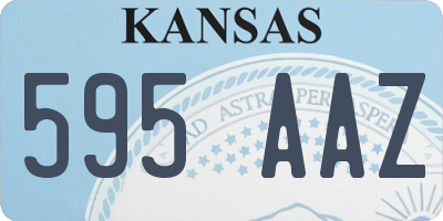 KS license plate 595AAZ