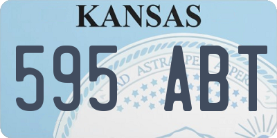 KS license plate 595ABT