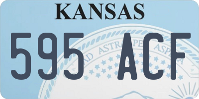 KS license plate 595ACF