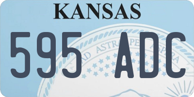 KS license plate 595ADC