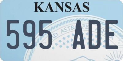 KS license plate 595ADE
