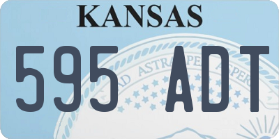 KS license plate 595ADT