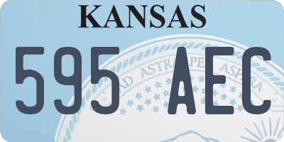 KS license plate 595AEC