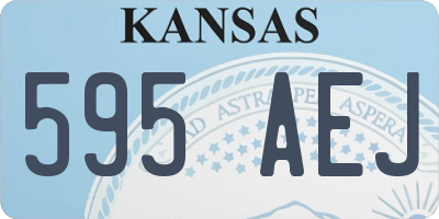 KS license plate 595AEJ