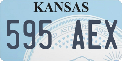 KS license plate 595AEX