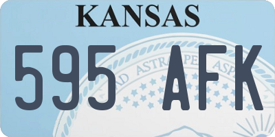 KS license plate 595AFK