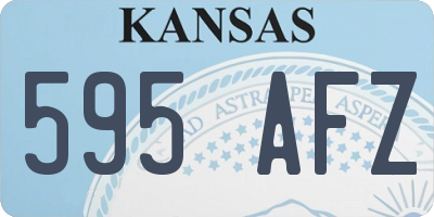 KS license plate 595AFZ