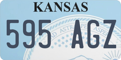 KS license plate 595AGZ