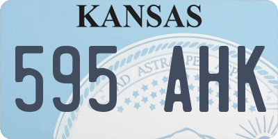 KS license plate 595AHK