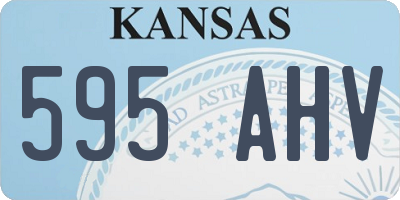 KS license plate 595AHV