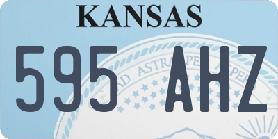 KS license plate 595AHZ