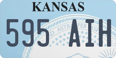 KS license plate 595AIH