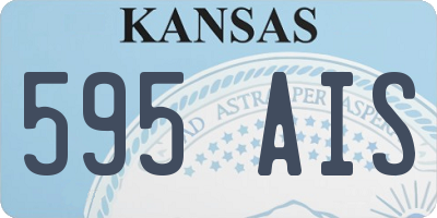 KS license plate 595AIS