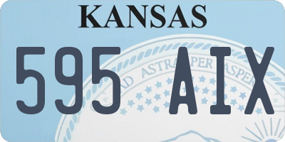 KS license plate 595AIX