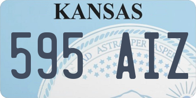 KS license plate 595AIZ
