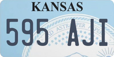 KS license plate 595AJI