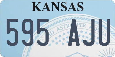 KS license plate 595AJU