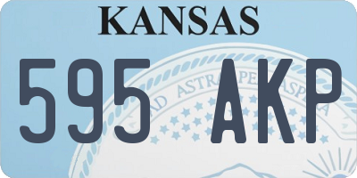 KS license plate 595AKP