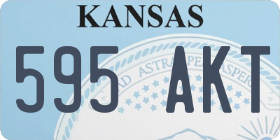 KS license plate 595AKT